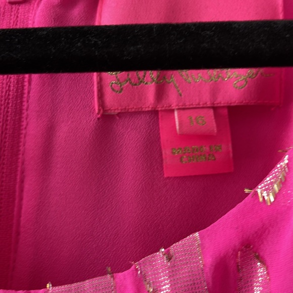 Lilly Pulitzer Darla Silk Wrap Dress Pink - Picture 2 of 3